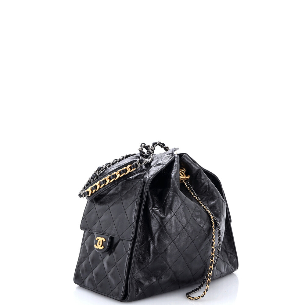 Chanel Medium 25 Hobo Bag Quilted Shiny Crumpled Calfskin - Picture 2 of 5